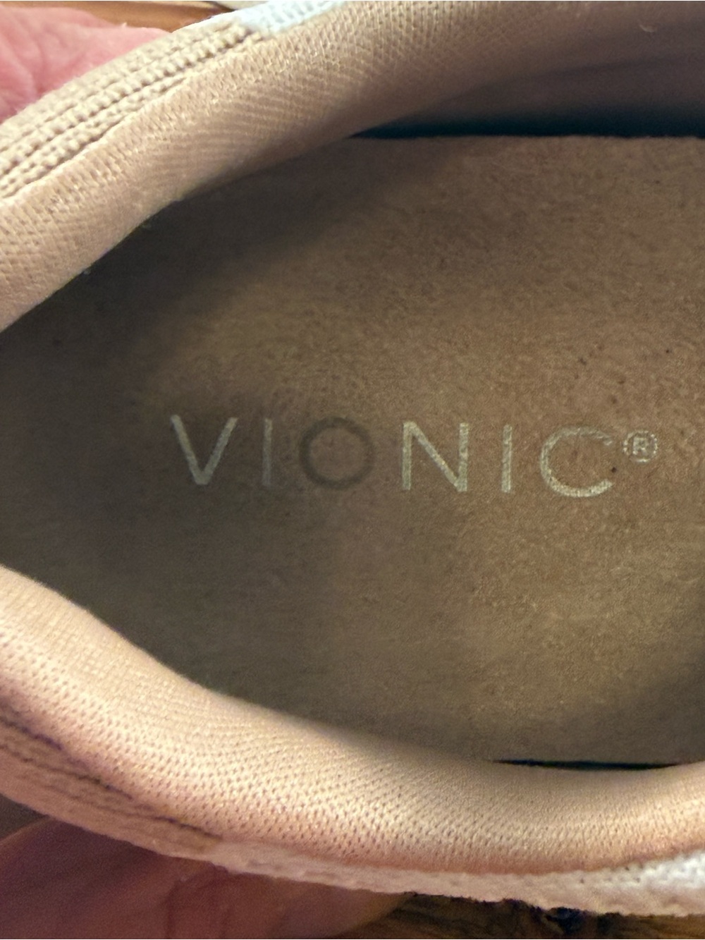 Vionic Galia Women's Knit Casual Sneakers White/Tan Size 6 - Picture 9 of 11